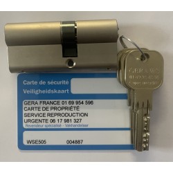 cylindre radial gera ws 505  haute securité incrochetable 30x40 double entrée